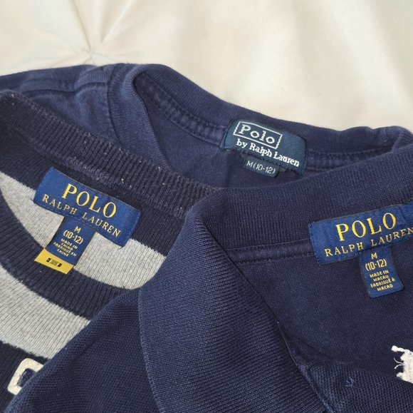 Boy's Polo Ralph Lauren Sweater, Tee, & Polo Shirt Pony Print Size Medium 10-12 - Picture 5 of 5
